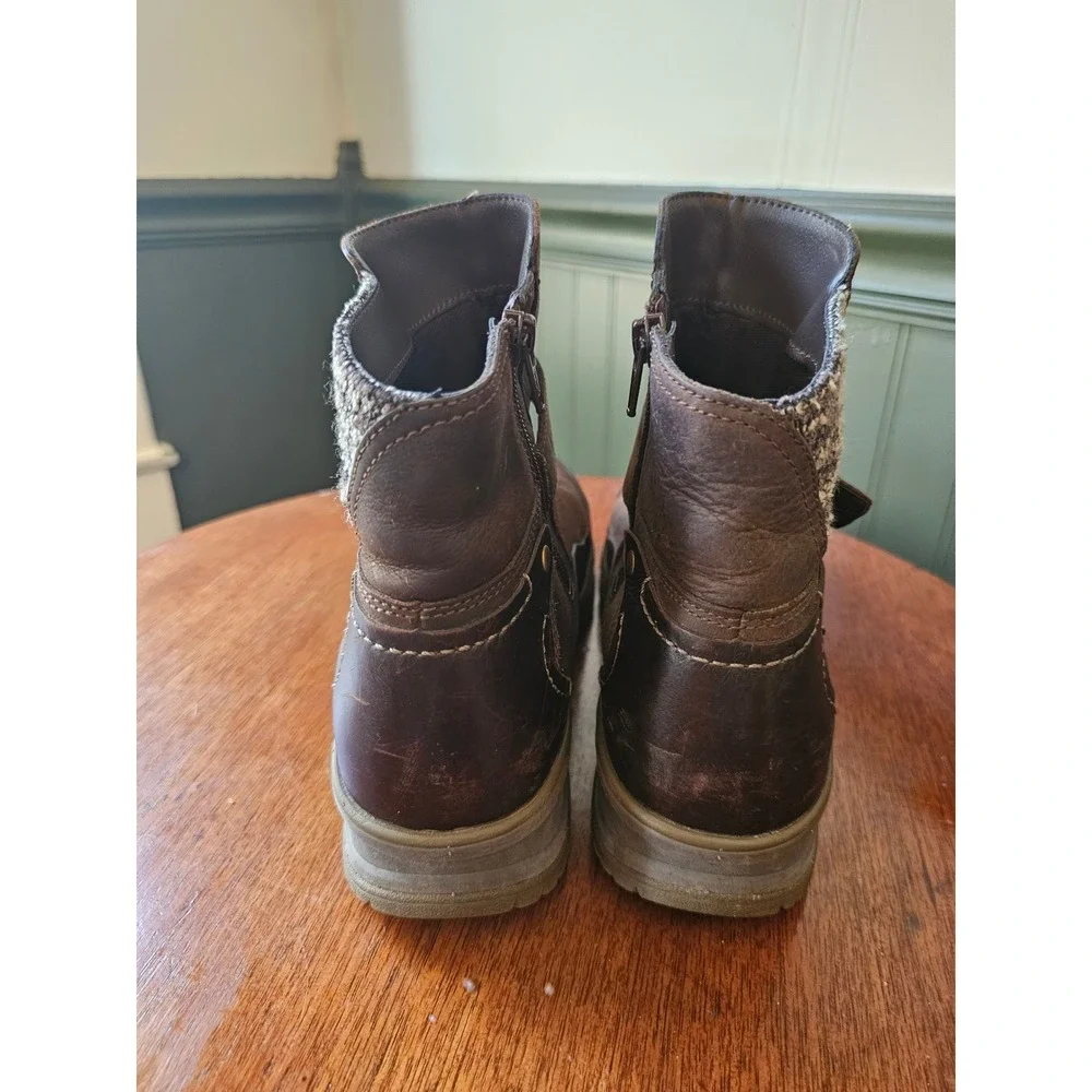 Merrell Eventyr Strap Waterproof Leather Ankle Boots Brown Womens 9 J01888‎
